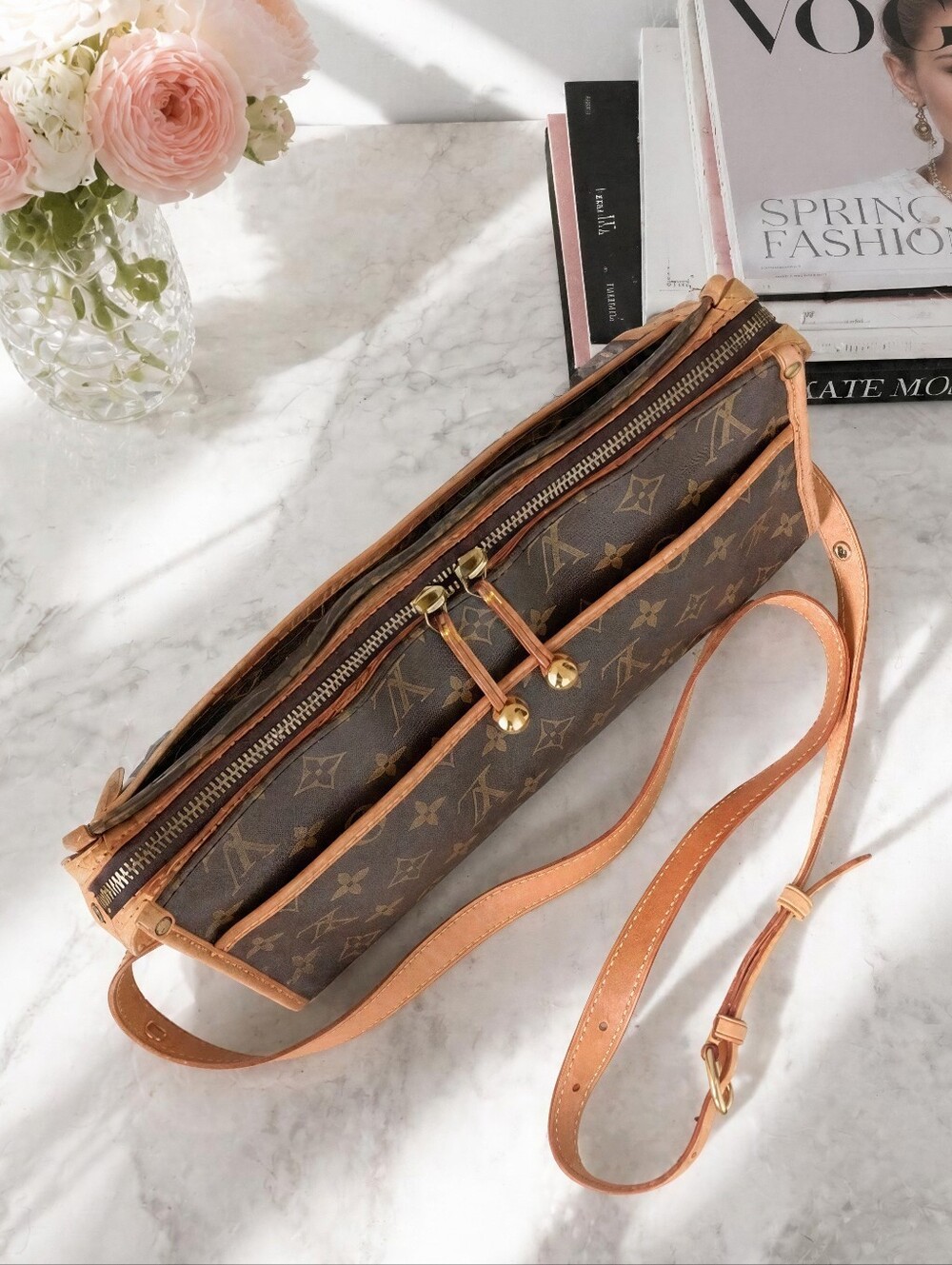 Louis Vuitton Popincourt Long Monogram Brown Crossbody Bag✨️ EUC - Picture 7 of 16